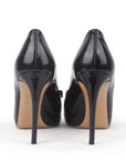 Patent Leather Vara Bow Peep Toe Pumps