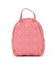 Lambskin Cannage Mini Backpack Pink