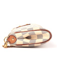 White Damier Azur Eva Clutch