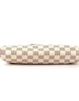 White Damier Azur Eva Clutch