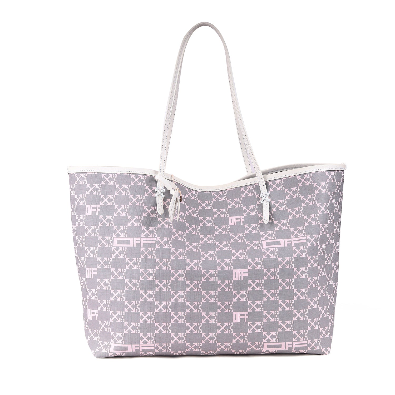 Grey Day Off Monogram Tote Bag