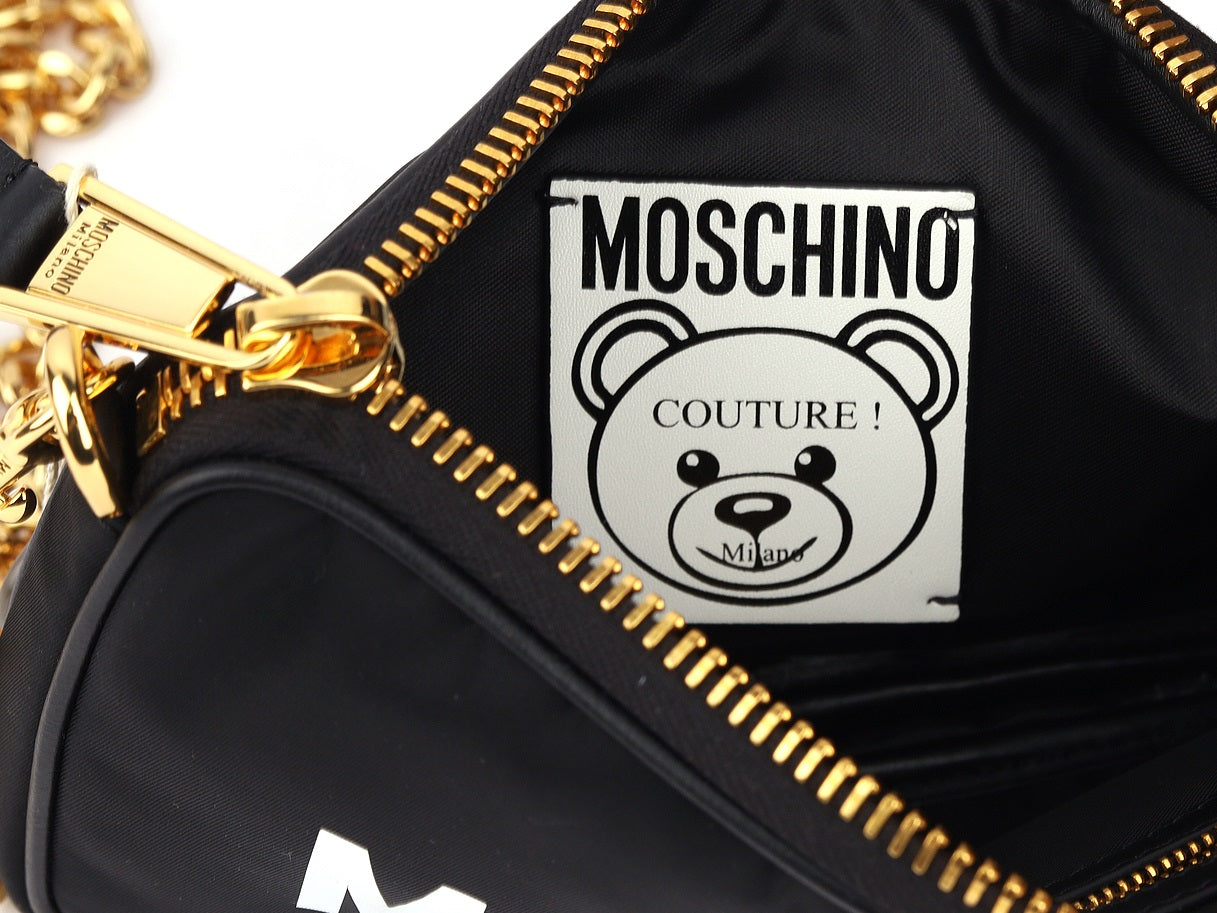Moschino Teddy Mirror Nylon Crossbody Bag