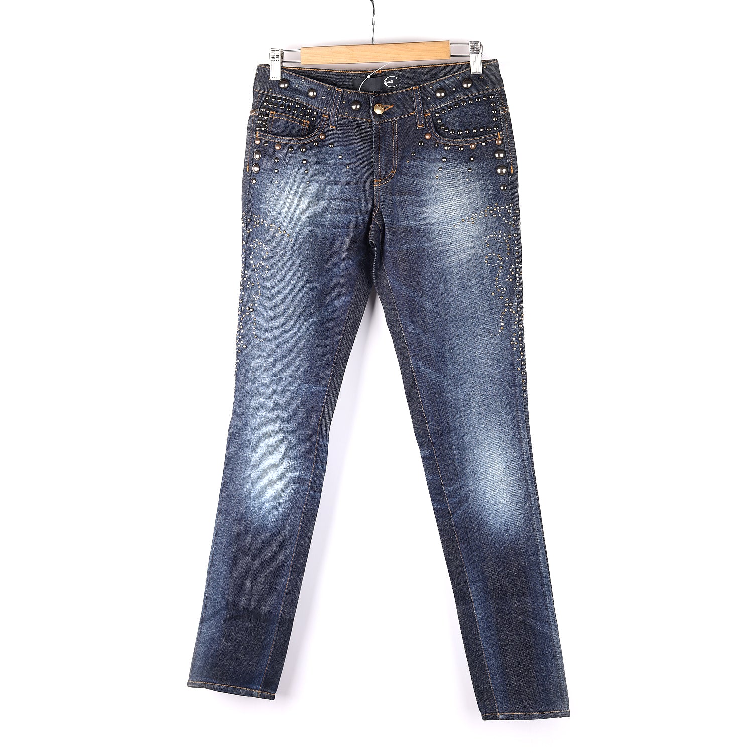 Indigo Blue Denim Tapered Jeans