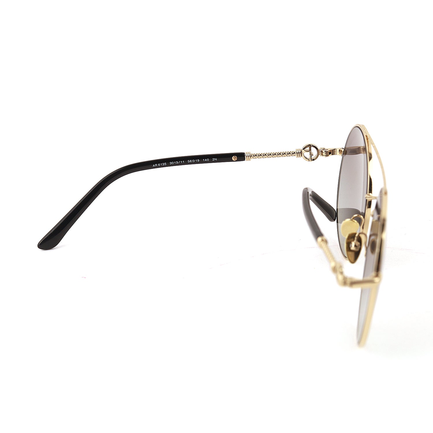 Giorgio Armani Pale Gold Gradient Grey Sunglasses