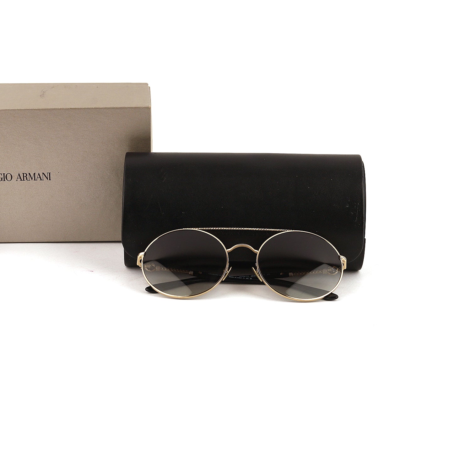 Giorgio Armani Pale Gold Gradient Grey Sunglasses
