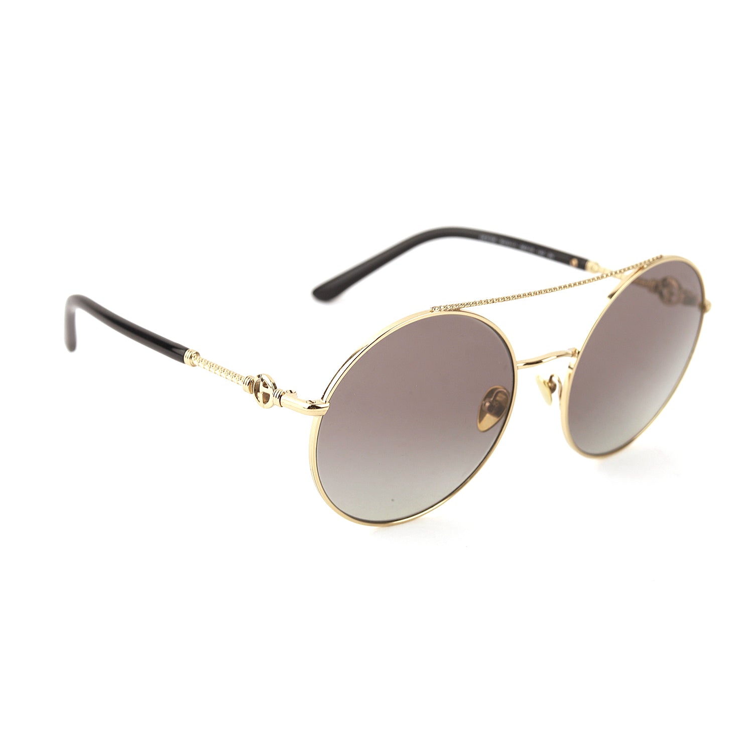 Giorgio Armani Pale Gold Gradient Grey Sunglasses