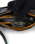 Emporio Armani Grey Multi-color Monogram Crossbody