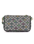 Emporio Armani Grey Multi-color Monogram Crossbody