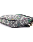 Emporio Armani Grey Multi-color Monogram Crossbody