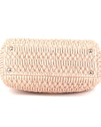 Miu Miu Pink Matelasse Nappa Leather Crystal Tote