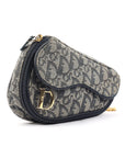 Christian Dior Monogram Denim Saddle Bag