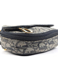 Christian Dior Monogram Denim Saddle Bag