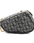 Christian Dior Monogram Denim Saddle Bag