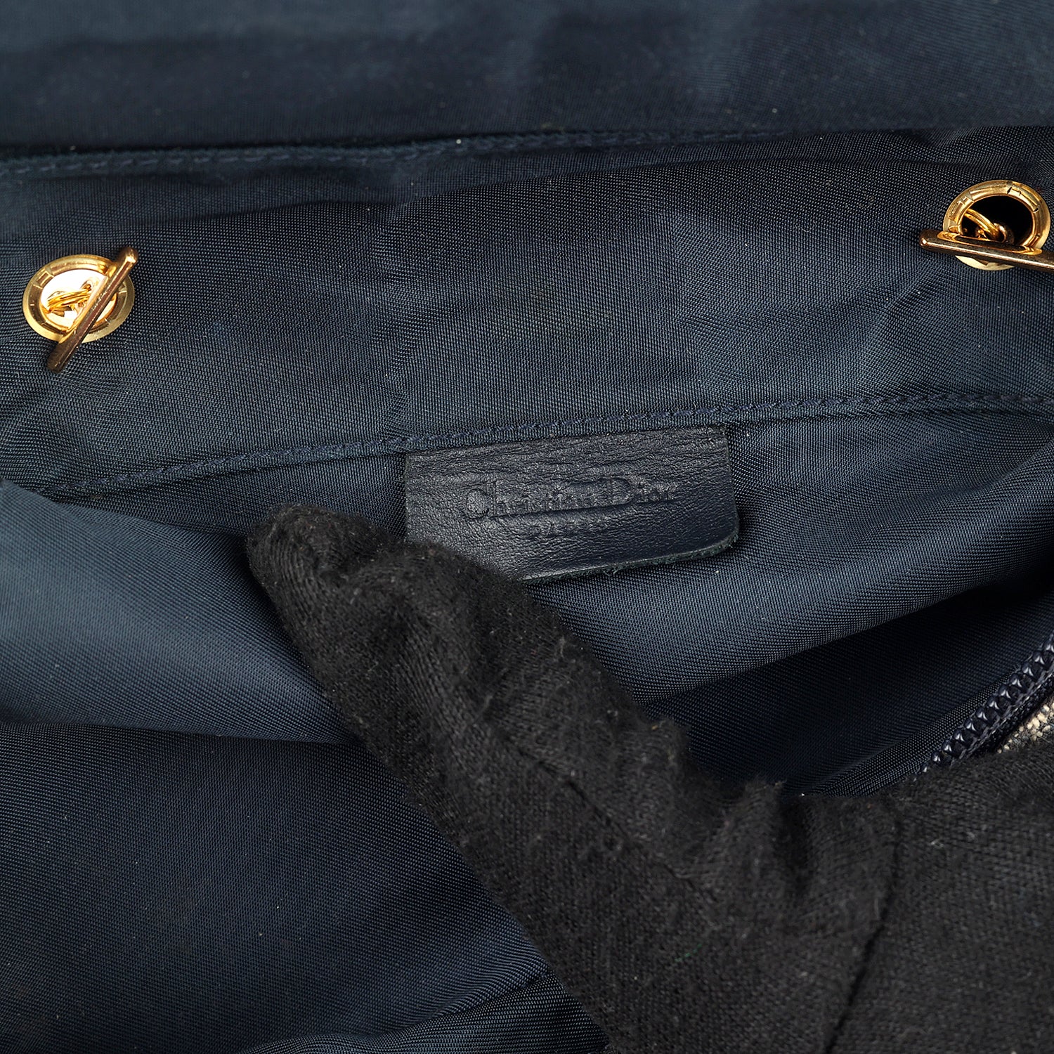 Christian Dior Monogram Denim Saddle Bag