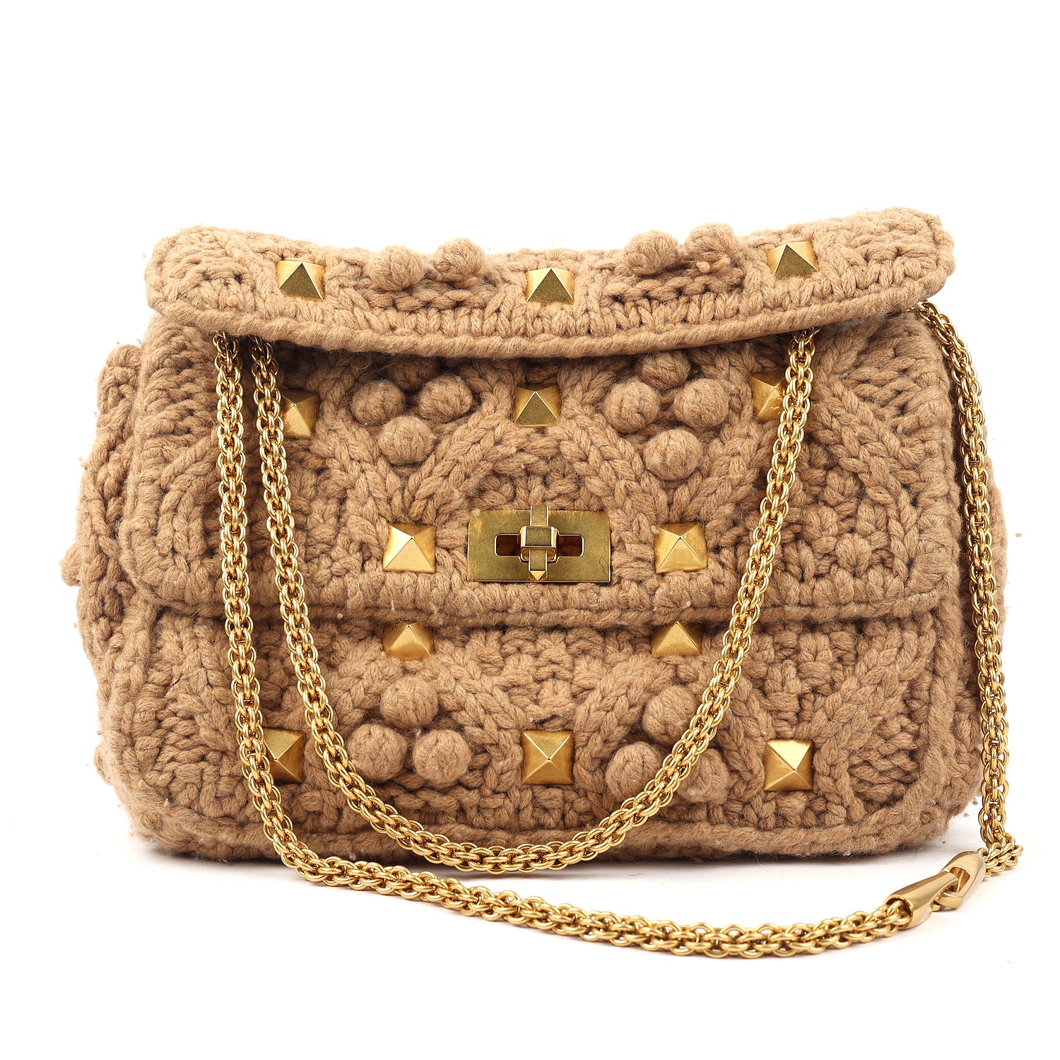 Garavani Knitted Roman Stud Bag