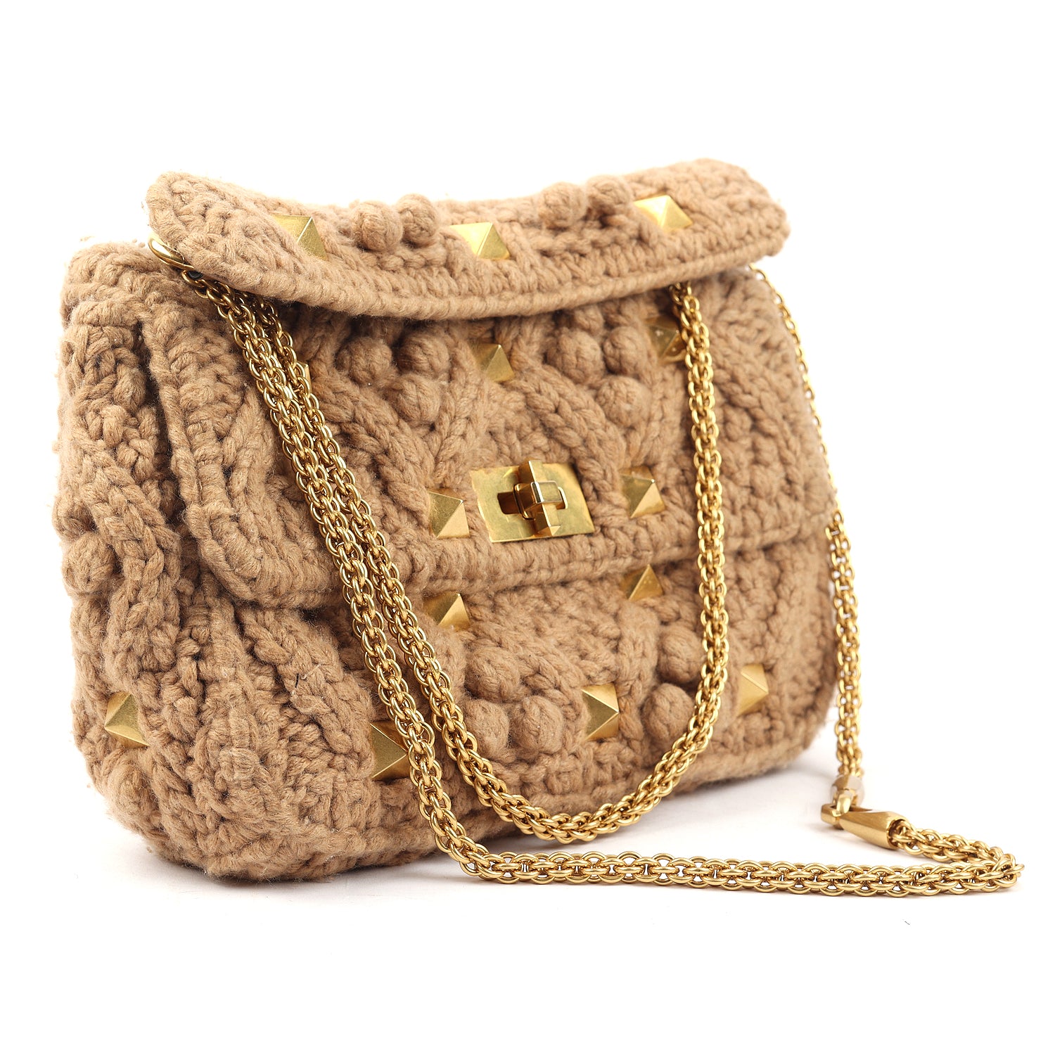 Garavani Knitted Roman Stud Bag