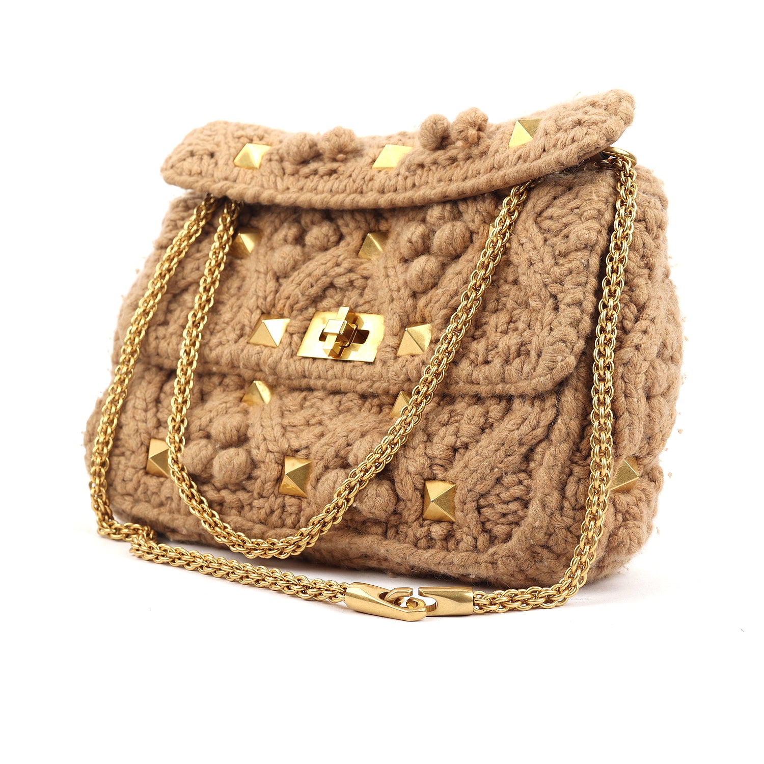 Garavani Knitted Roman Stud Bag