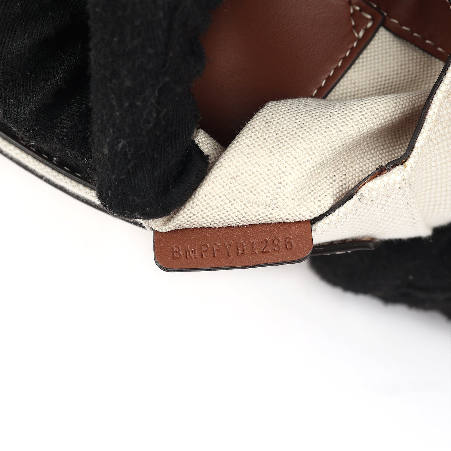 Canvas and Leather Note Crossbody Bag