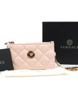 Medusa Quilted Lambskin Leather Card Case