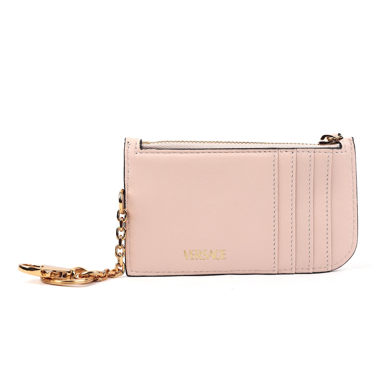 Medusa Quilted Lambskin Leather Card Case