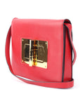 Tom Ford Red Leather Large Natalia Shoulder Bag