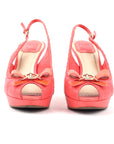 Christian Dior Leather Peep Toe Pumps