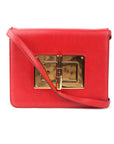 Tom Ford Red Leather Large Natalia Shoulder Bag