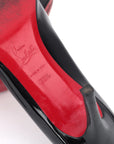 Christian Louboutin Black Patent Leather Simple Pumps Size 38.5