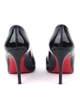 Christian Louboutin Black Patent Leather Simple Pumps Size 38.5