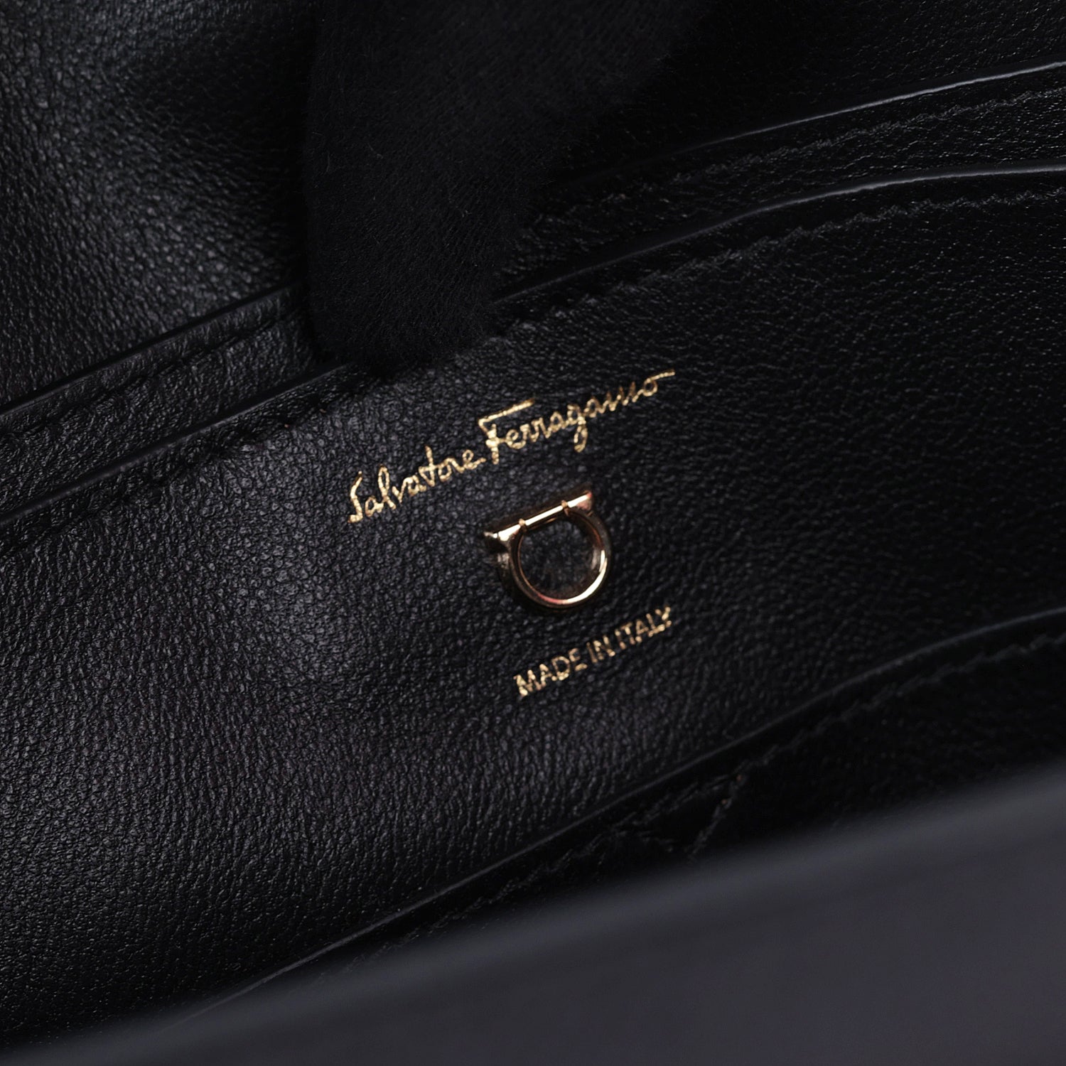 Salvatore Ferragamo Leather Gancini Messenger Bag