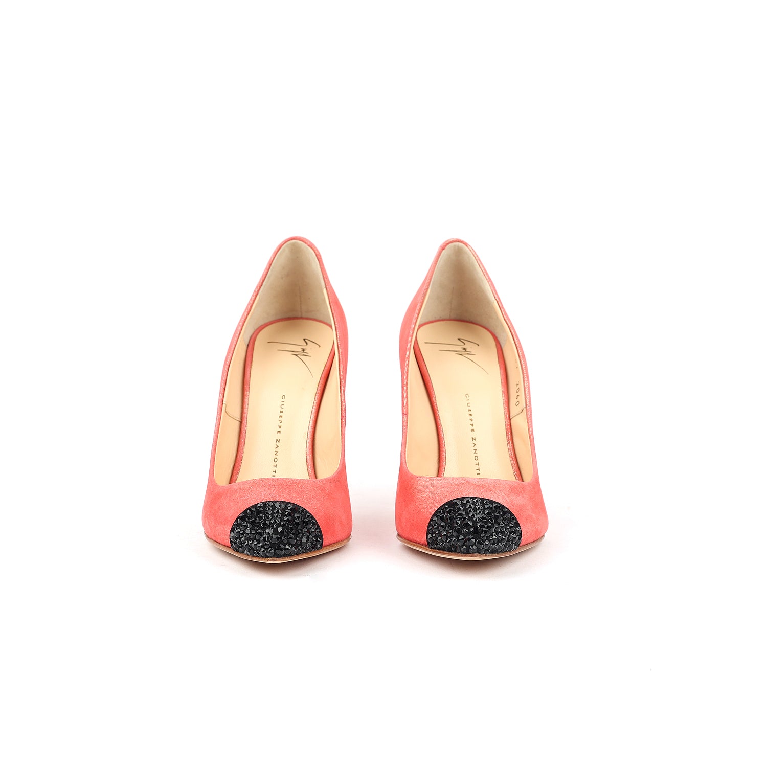 Giuseppe Zanotti Glitter Pink Colorblock Pumps