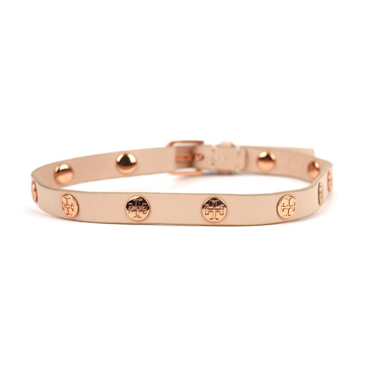 Tory Burch Double Wrap Logo Stud Bracelet