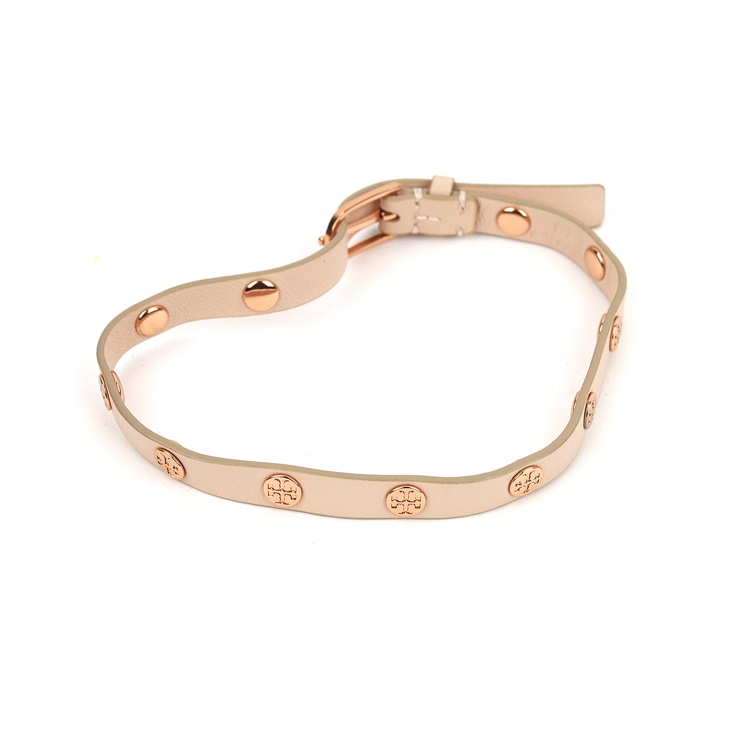 Tory Burch Double Wrap Logo Stud Bracelet