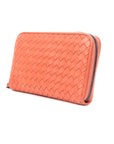 Nappa Intrecciato Zip Around Wallet