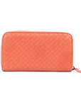 Nappa Intrecciato Zip Around Wallet