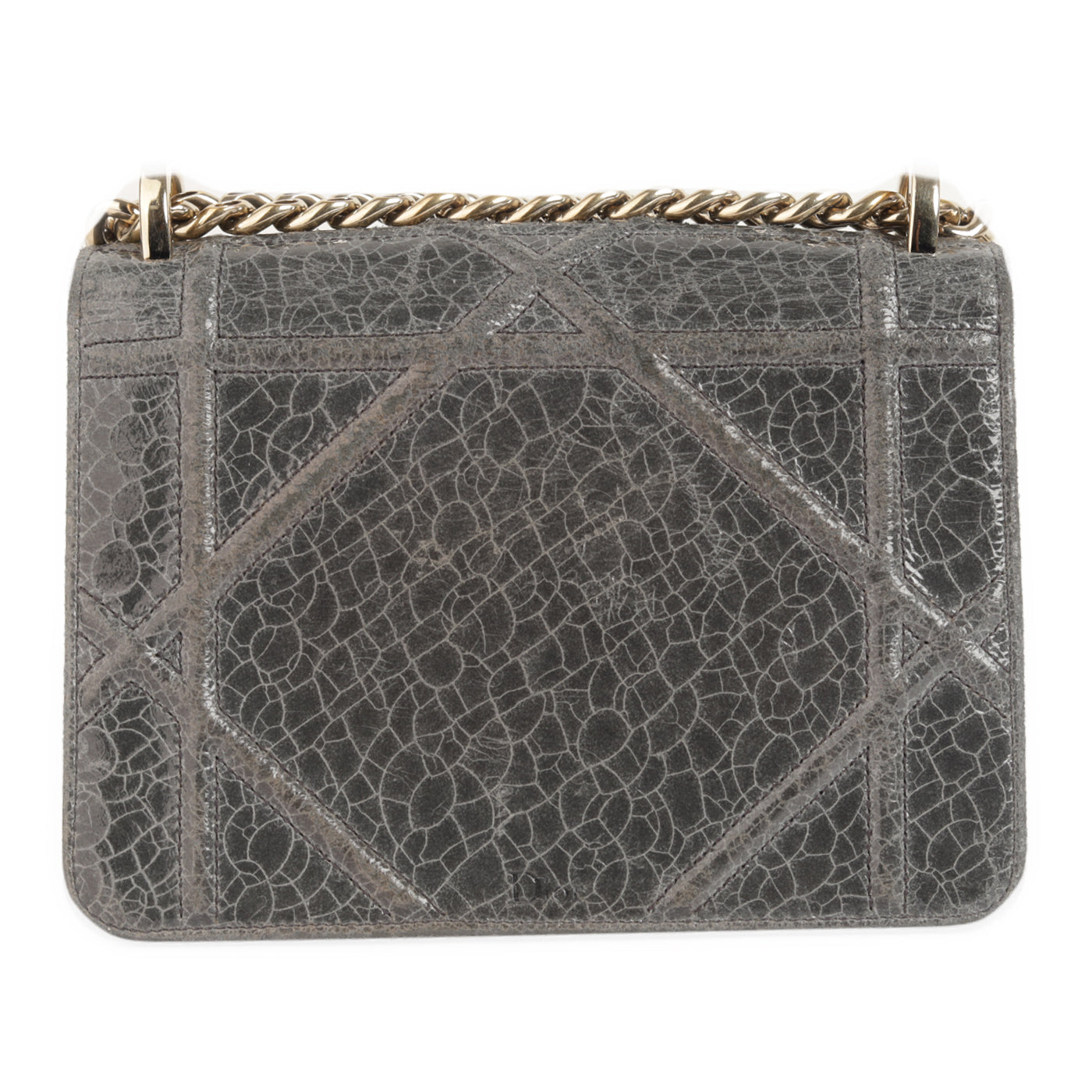 Dior Green Ceramic Effect Leather Diorama Club Shoulder Bag