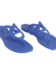 Hermes Rubber Womens Egerie Sandals 36 Bleu Outremer
