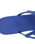 Hermes Rubber Womens Egerie Sandals 36 Bleu Outremer