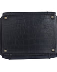 Crocodile Embossed Phantom Luggage Bag