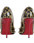 Christian Louboutin Patent Leather Leopard print leather Heels Size EU 37