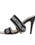 Jimmy Choo Web Bailey Logo Ankle Strap Sandals