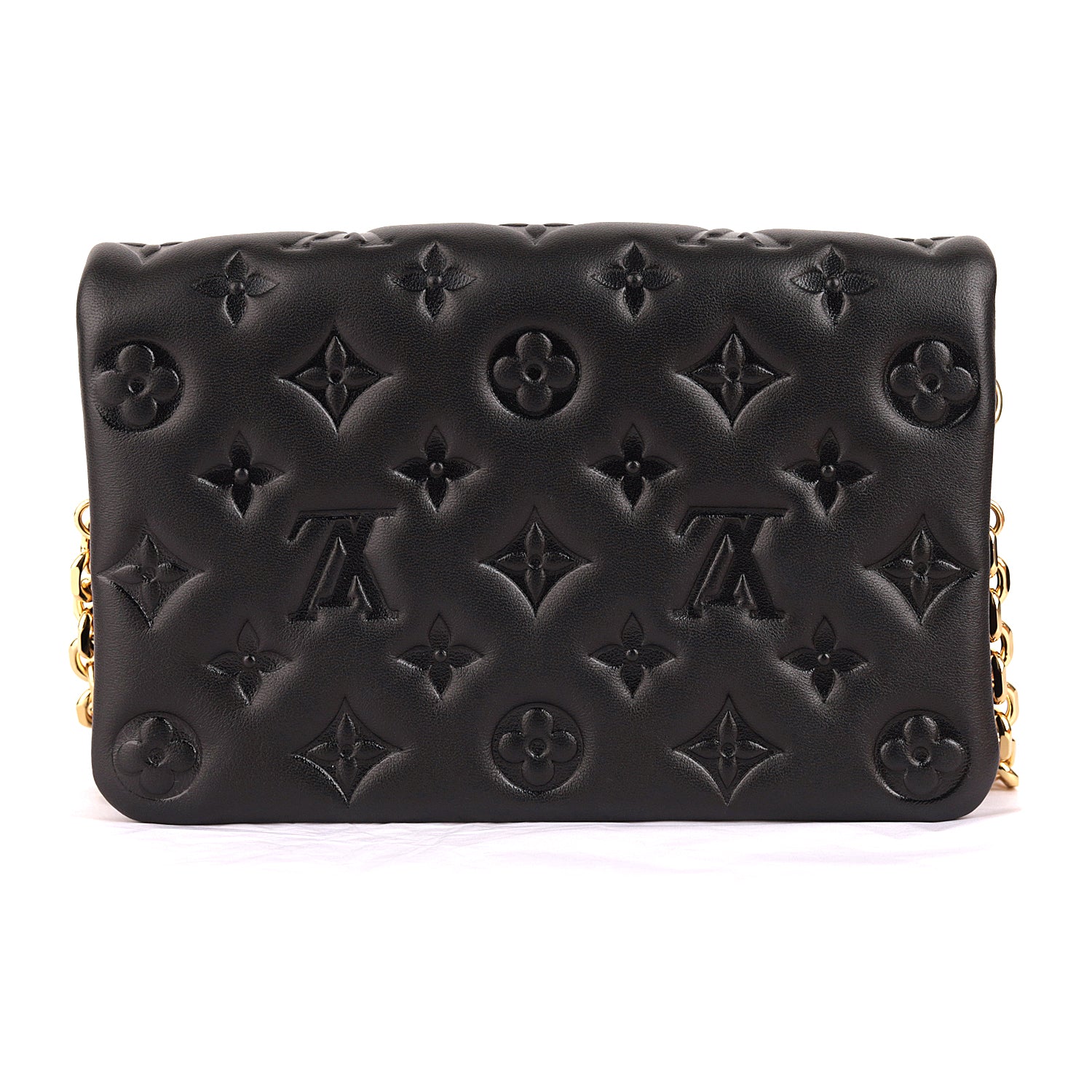 Louis Vuitton Black Monogram Leather Coussin Pochette Bag