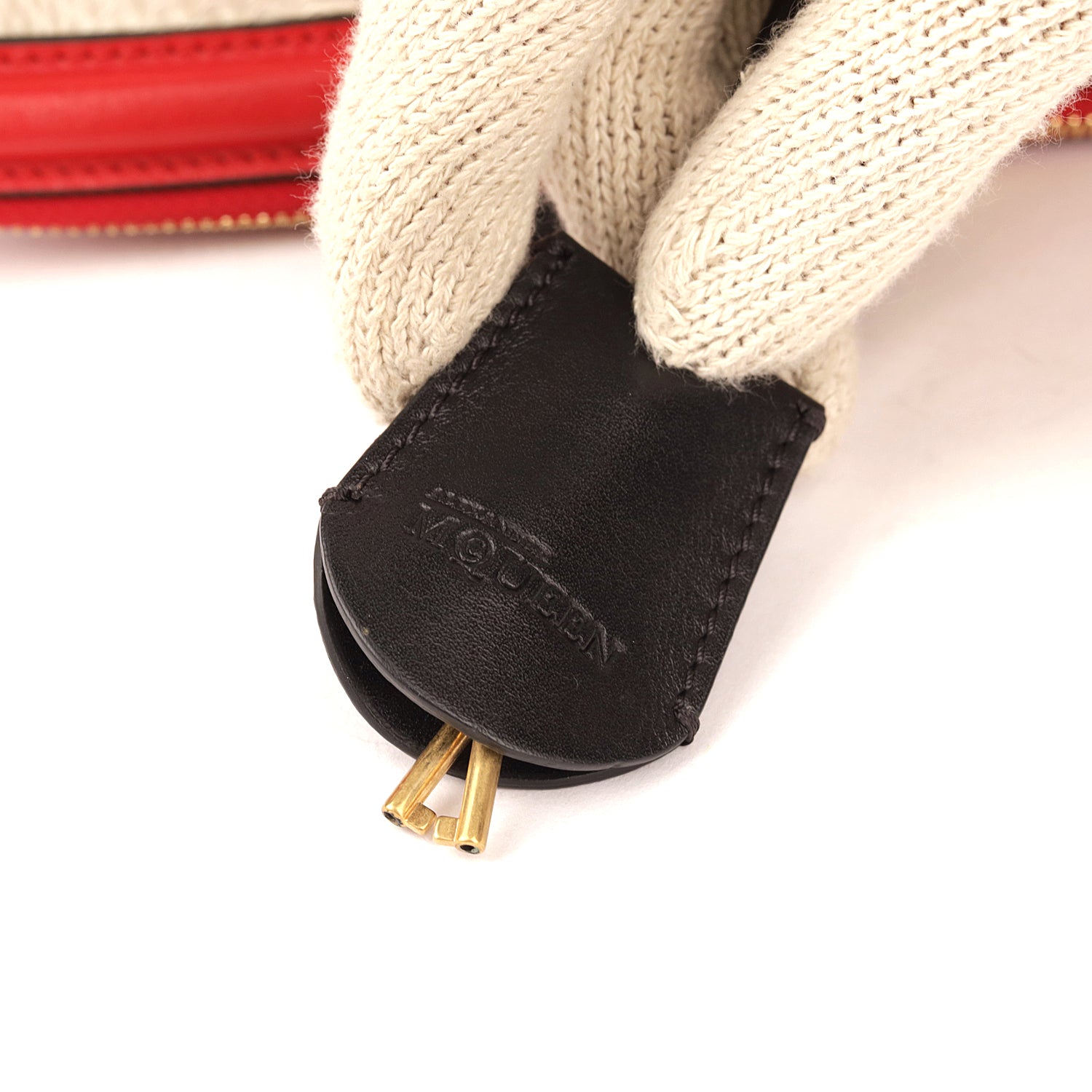 Alexander McQueen Multicolour Skull Padlock Foldover Clutch