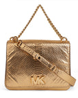 Michael Kors Python Skin Flap Crossbody Bag