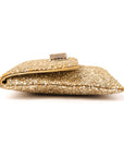 Anya Hindmarch Metallic Gold Glitter Valorie Clutch
