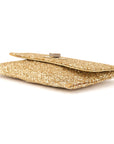 Anya Hindmarch Metallic Gold Glitter Valorie Clutch