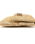 Anya Hindmarch Metallic Gold Glitter Valorie Clutch
