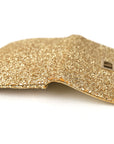 Anya Hindmarch Metallic Gold Glitter Valorie Clutch