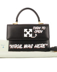 Off-White Black 1.4 Jitney Top Handle Quote Bag
