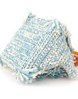 Corallina Santo Domingo Blue Raffia Bag